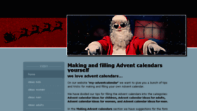 What My-adventcalendar.com website looked like in 2017 (6 years ago)