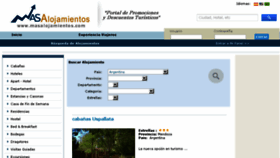 What Masalojamientos.com website looked like in 2017 (6 years ago)