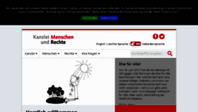 What Menschenundrechte.de website looked like in 2017 (6 years ago)
