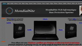 What Mondialsite.org website looked like in 2017 (6 years ago)