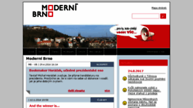 What Modernibrno.cz website looked like in 2017 (6 years ago)