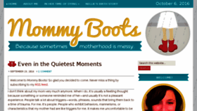 What Mommyboots.com website looked like in 2017 (6 years ago)