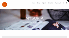 What Mysuria.com website looked like in 2017 (6 years ago)