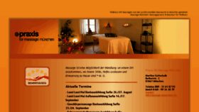 What Massage-muenchen.de website looked like in 2017 (6 years ago)