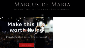 What Marcusdemaria.com website looked like in 2017 (6 years ago)