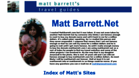 What Mattbarrett.net website looked like in 2017 (6 years ago)