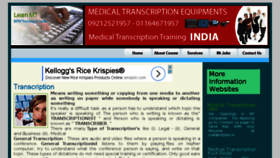 What Medicaltranscriptiontraining.in website looked like in 2017 (6 years ago)