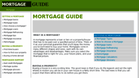 What Mortgagesguide.org website looked like in 2017 (6 years ago)