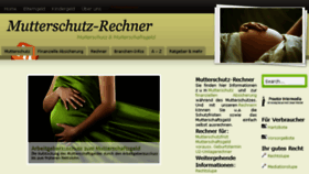What Mutterschutz-rechner.de website looked like in 2017 (6 years ago)