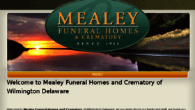 What Mealeyfuneralhomes.com website looked like in 2017 (6 years ago)