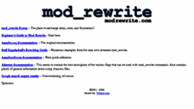 What Modrewrite.com website looked like in 2017 (6 years ago)