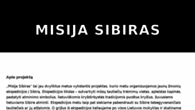 What Misijasibiras.lt website looked like in 2017 (6 years ago)