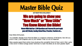 What Masterbiblequiz.com website looked like in 2017 (6 years ago)