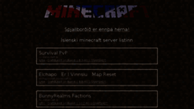 What Minecraft.is website looked like in 2017 (6 years ago)