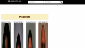 What Mugshots.io website looked like in 2017 (6 years ago)