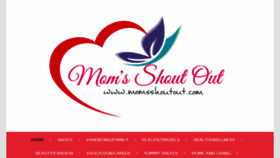 What Momsshoutout.com website looked like in 2017 (6 years ago)