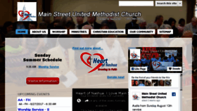 What Mainstreet-umc.org website looked like in 2017 (6 years ago)