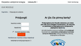 What Moodle.kvk.lt website looked like in 2017 (6 years ago)