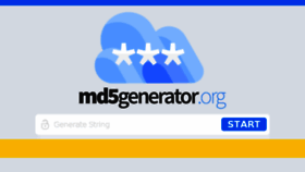 What Md5generator.org website looked like in 2017 (6 years ago)