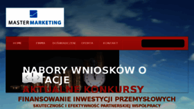 What Master-marketing.pl website looked like in 2017 (6 years ago)