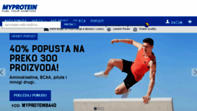 What Myprotein.ba website looked like in 2017 (6 years ago)