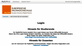 What Myeufh2.eufh.info website looked like in 2017 (6 years ago)