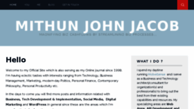 What Mithunjj.com website looked like in 2017 (6 years ago)