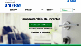 What Myunison.com website looked like in 2017 (6 years ago)