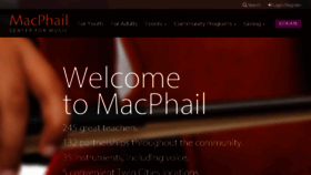 What Macphail.org website looked like in 2017 (6 years ago)