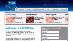 What Macdental.co.uk website looked like in 2017 (6 years ago)