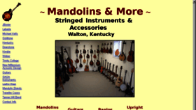 What Mandolins.net website looked like in 2017 (6 years ago)