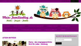 What Mein-familienblog.de website looked like in 2017 (6 years ago)