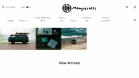 What Mangiacotti.com website looked like in 2017 (6 years ago)