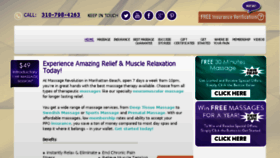 What Massagerevolution.com website looked like in 2017 (6 years ago)