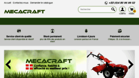 What Mecacraft.com website looked like in 2017 (6 years ago)