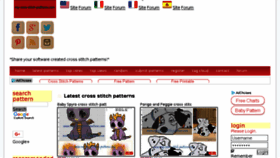 What My-cross-stitch-patterns.com website looked like in 2017 (6 years ago)