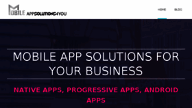 What Mobileappsolutions4you.com website looked like in 2017 (6 years ago)