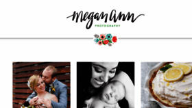 What Meganannphotography.com website looked like in 2017 (6 years ago)