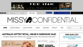 What Missyconfidential.com.au website looked like in 2017 (6 years ago)