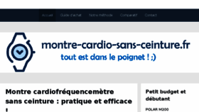 What Montre-cardio-sans-ceinture.fr website looked like in 2017 (6 years ago)