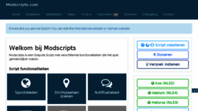 What Modscripts.com website looked like in 2017 (6 years ago)