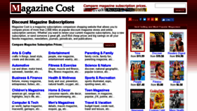 What Magazinecost.com website looked like in 2017 (6 years ago)