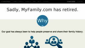 What Myfamily.com website looked like in 2017 (6 years ago)