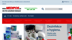 What Medipos.cz website looked like in 2017 (6 years ago)