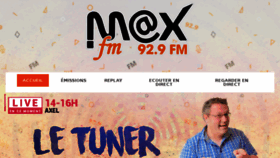 What Maxfm.be website looked like in 2017 (6 years ago)