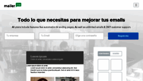 What Mailerlite.es website looked like in 2017 (6 years ago)
