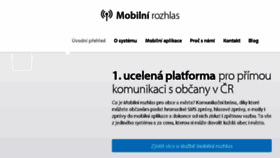 What Mobilnirozhlas.cz website looked like in 2017 (6 years ago)