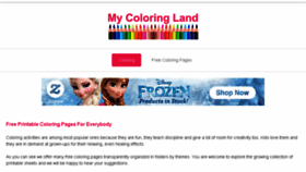 What Mycoloringland.com website looked like in 2017 (6 years ago)