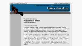 What Muzivdamskem.cz website looked like in 2017 (6 years ago)