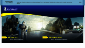 What Michelin.be website looked like in 2017 (6 years ago)
